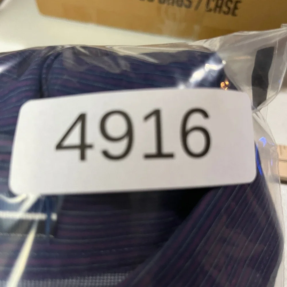 Banana Republic Button Up Mens M Blue Striped Slim Fit Stretch Long Sleeve Shirt